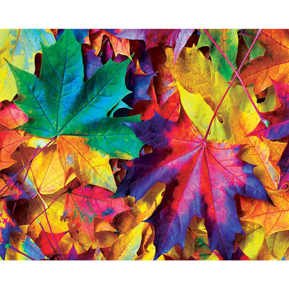 Autumn Colored Maple Leaves - Full Round Drill Diamond Painting 40*30CM