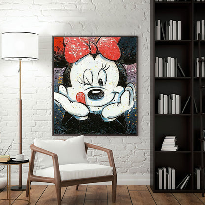 Mickey Mouse - Full Round Drill Diamond Painting 30*40CM