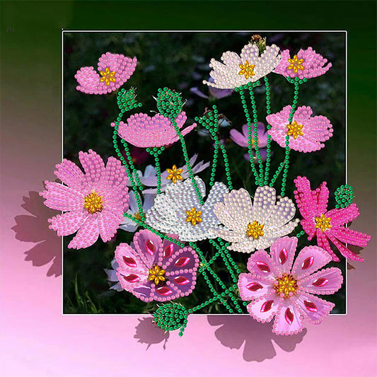 Picture Frame Flowers - Special Shaped Drill Diamond Painting 30*30CM