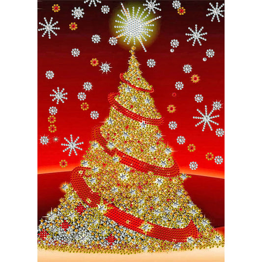 Christmas Tree - Special Shaped Drill Diamond Painting 30*40CM