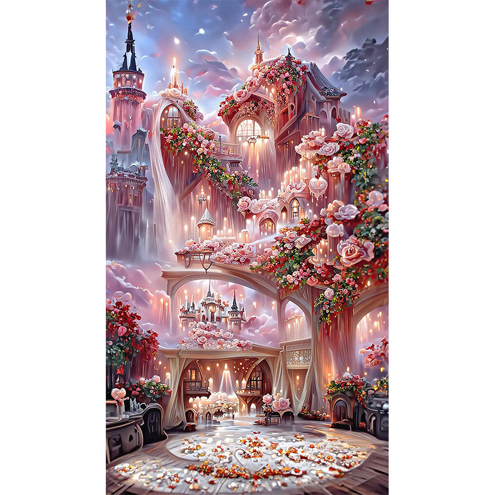 Rose Manor - Full Round Drill Diamond Painting 40*70CM