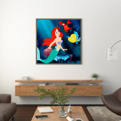 Mermaid - Full Round Drill Diamond Painting 30*30CM