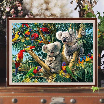 Koala On Tree - Full Square Drill Diamond Painting 40*30CM