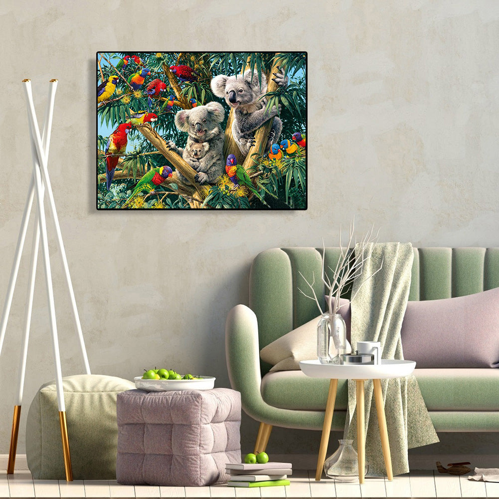 Koala On Tree - Full Square Drill Diamond Painting 40*30CM