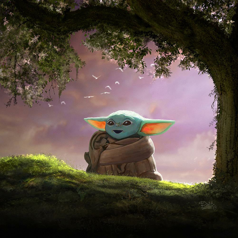 Yoda 50*50CM(Canvas) Full Square Drill Diamond Painting