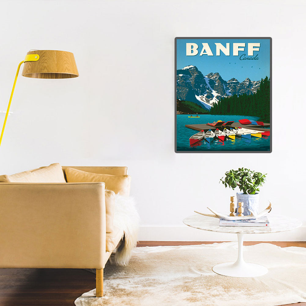 Banff Park, Canada - Full Round Drill Diamond Painting 30*40CM