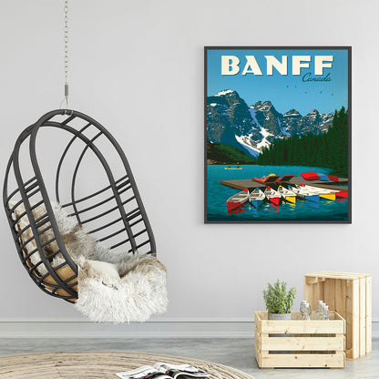 Banff Park, Canada - Full Round Drill Diamond Painting 30*40CM