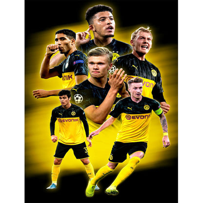 Dortmund Football Club - Full Round Drill Diamond Painting 40*50CM