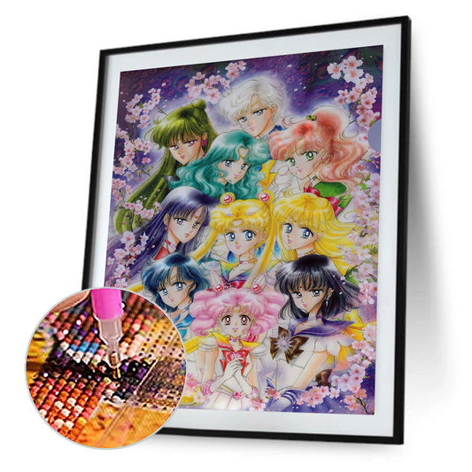 Sailor Moon - Full Round Drill Diamond Painting 40*50CM