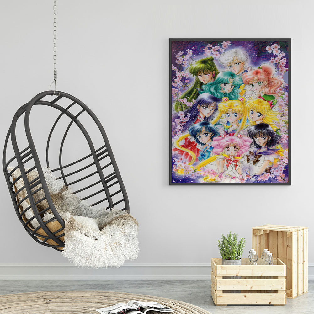 Sailor Moon - Full Round Drill Diamond Painting 40*50CM