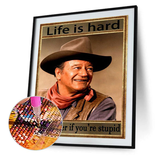 Actor John Wayne - Full Round Drill Diamond Painting 40*50CM