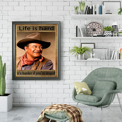 Actor John Wayne - Full Round Drill Diamond Painting 40*50CM