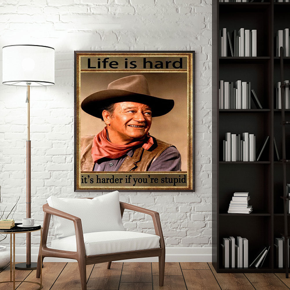 Actor John Wayne - Full Round Drill Diamond Painting 40*50CM