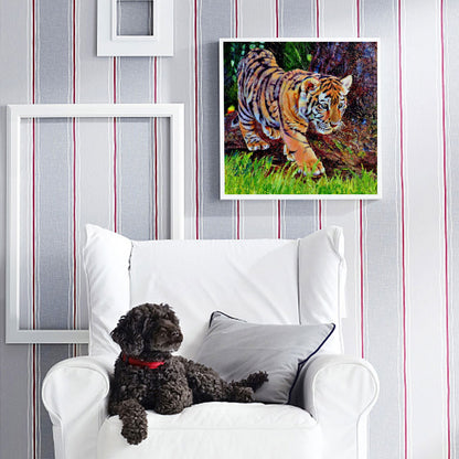 Tiger - Full Round Drill Diamond Painting 30*30CM