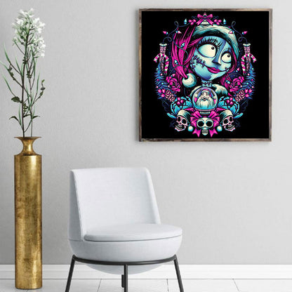 Skull Bride Christmas Style - Full Round Drill Diamond Painting 30*30CM