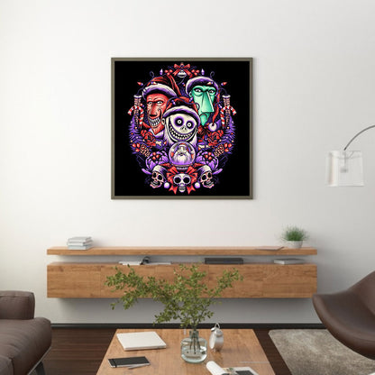 Weird City Night - Full Round Drill Diamond Painting 30*30CM