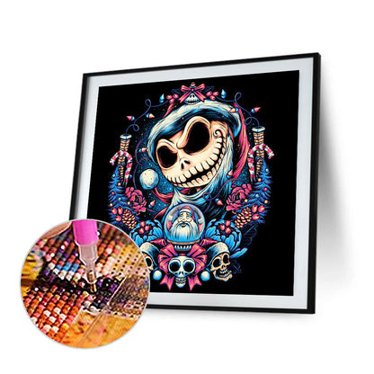 Skull Christmas Style - Full Round Drill Diamond Painting 30*30CM