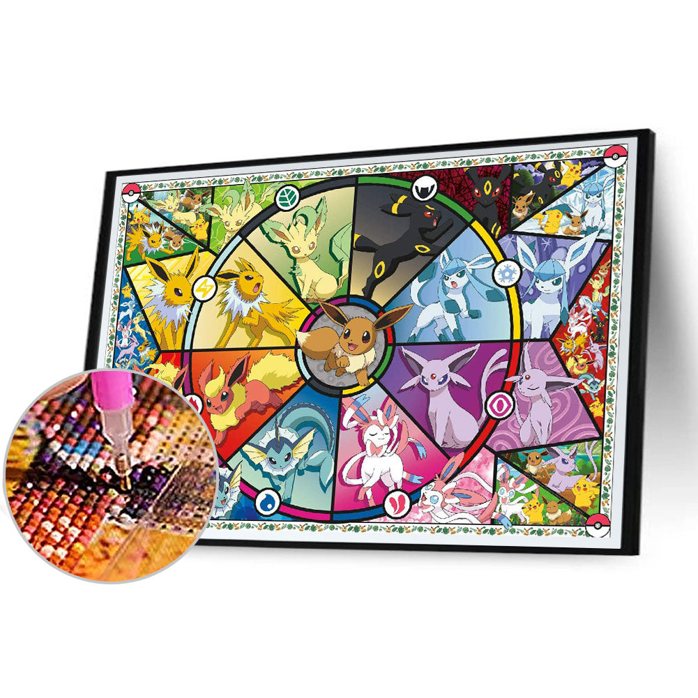 Pokemon 60*50CM(Canvas) Full Square Drill Diamond Painting