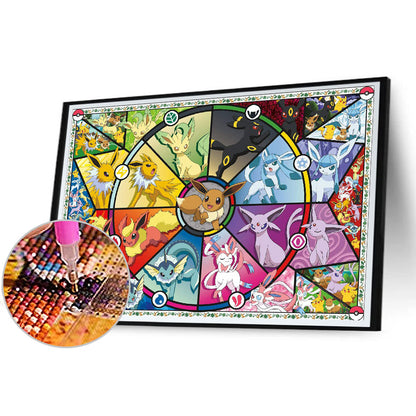 Pokemon 60*50CM(Canvas) Full Square Drill Diamond Painting