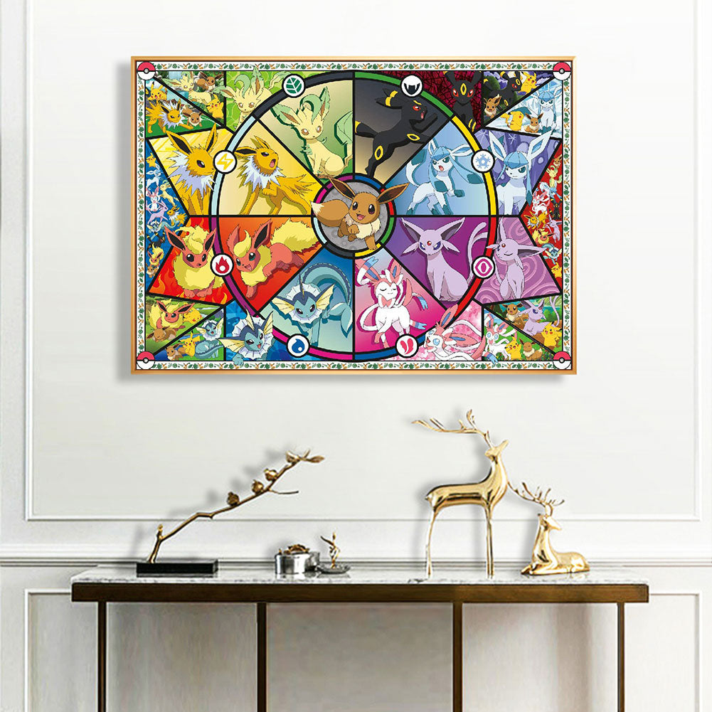 Pokemon 60*50CM(Canvas) Full Square Drill Diamond Painting