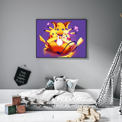 Pikachu - Full Round Drill Diamond Painting 50*40CM