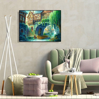 Illustration 40*30CM(Canvas) Full Round Drill Diamond Painting