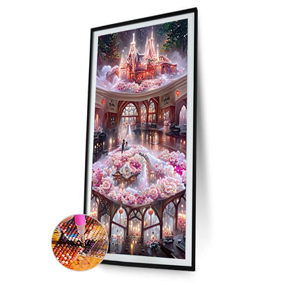 Rose Manor 40*70CM(Canvas) Full Round Drill Diamond Painting