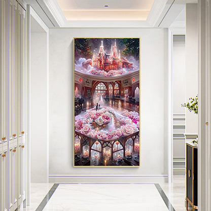 Rose Manor 40*70CM(Canvas) Full Round Drill Diamond Painting