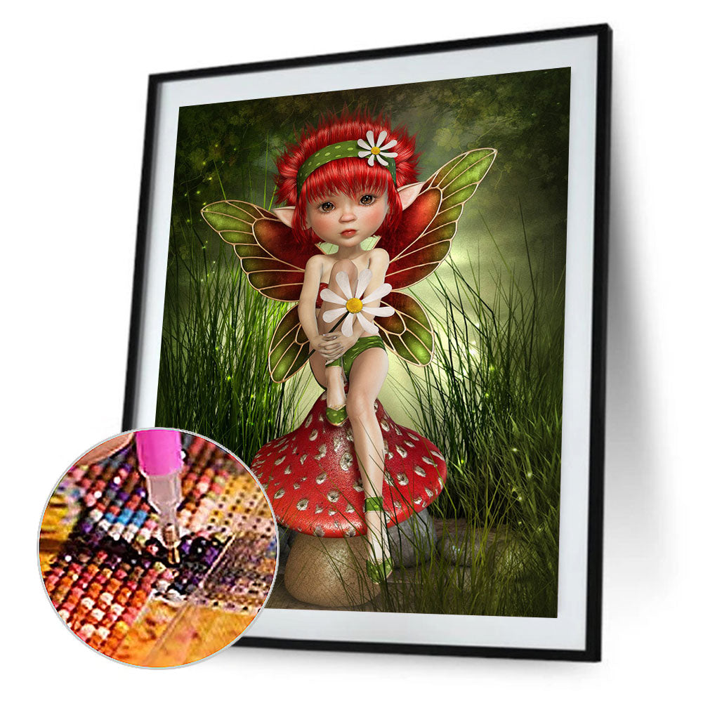 Big Eyes Girl - Full Round Drill Diamond Painting 30*40CM