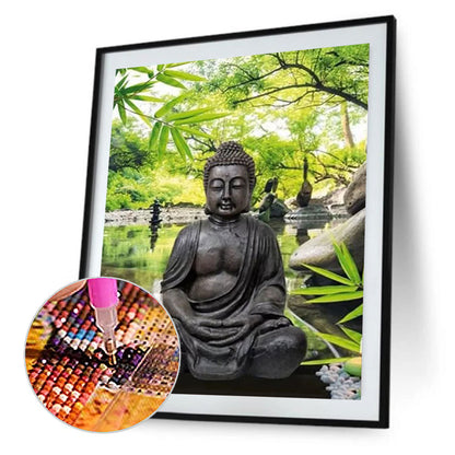 Buddha Statue - Full Square Drill Diamond Painting 30*40CM