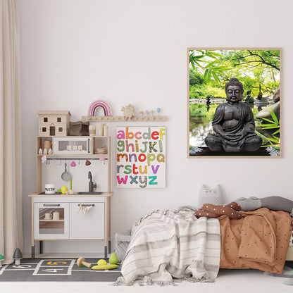 Buddha Statue - Full Square Drill Diamond Painting 30*40CM