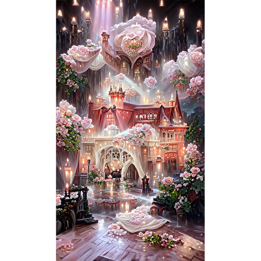 Rose Manor - Full Square Drill Diamond Painting 40*70CM