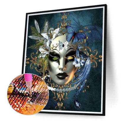 Mask Woman - Full Square Drill Diamond Painting 50*60CM