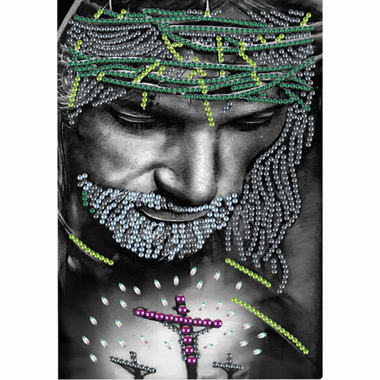 Godfather Jesus - Special Shaped Drill Diamond Painting 30*40CM
