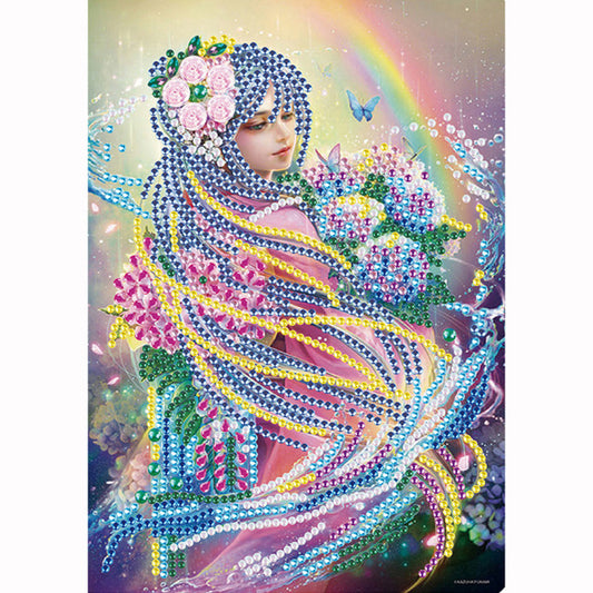 Classical Girl - Special Shaped Drill Diamond Painting 30*40CM