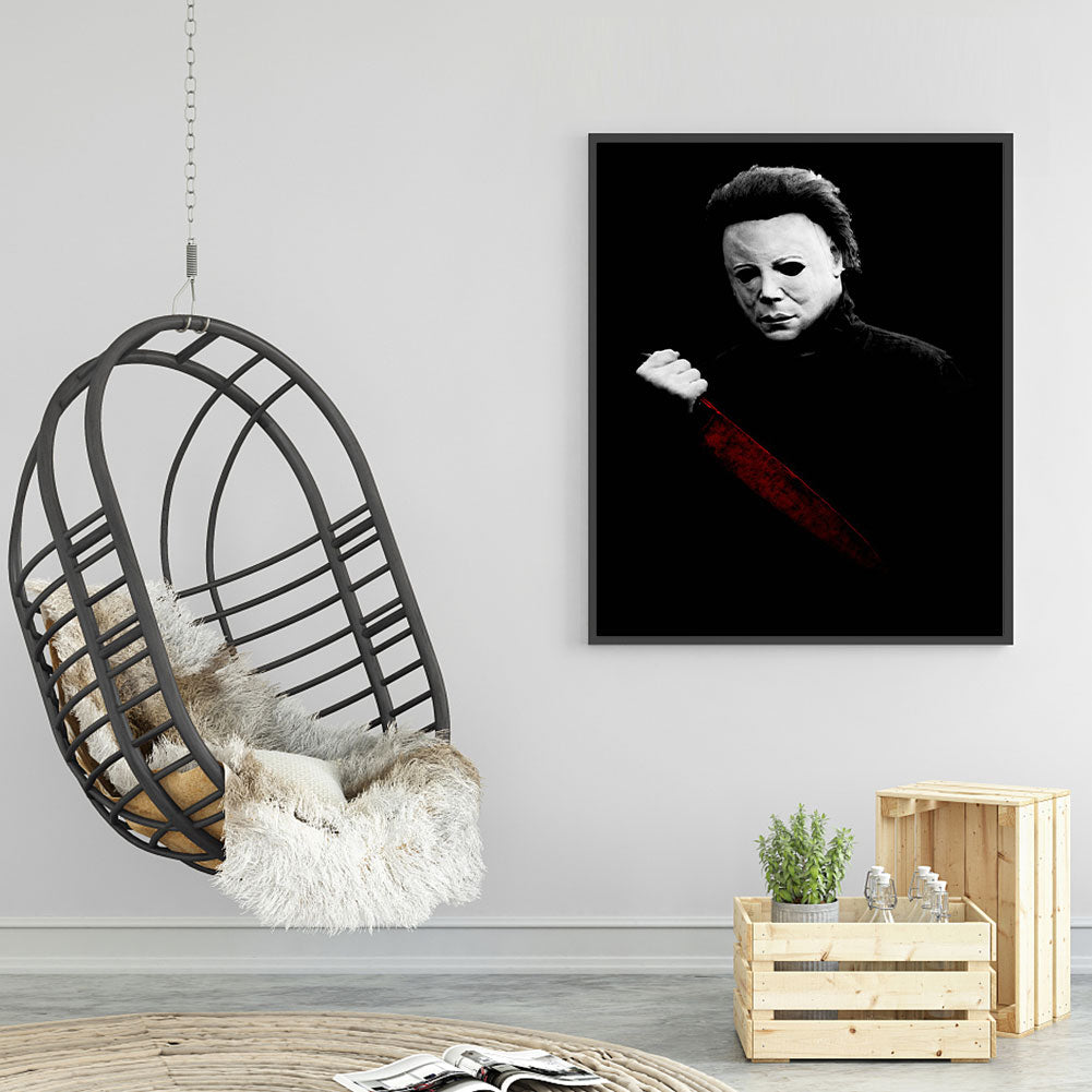 Horror Movie Halloween - Michael Myers - Full Round Drill Diamond Painting 30*40CM