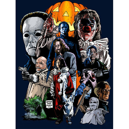 Horror Movie Halloween - Michael Myers - Full Round Drill Diamond Painting 30*40CM