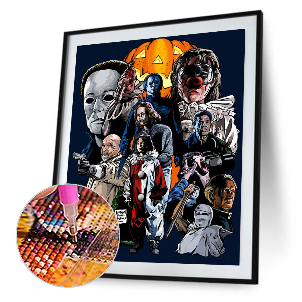 Horror Movie Halloween - Michael Myers - Full Round Drill Diamond Painting 30*40CM