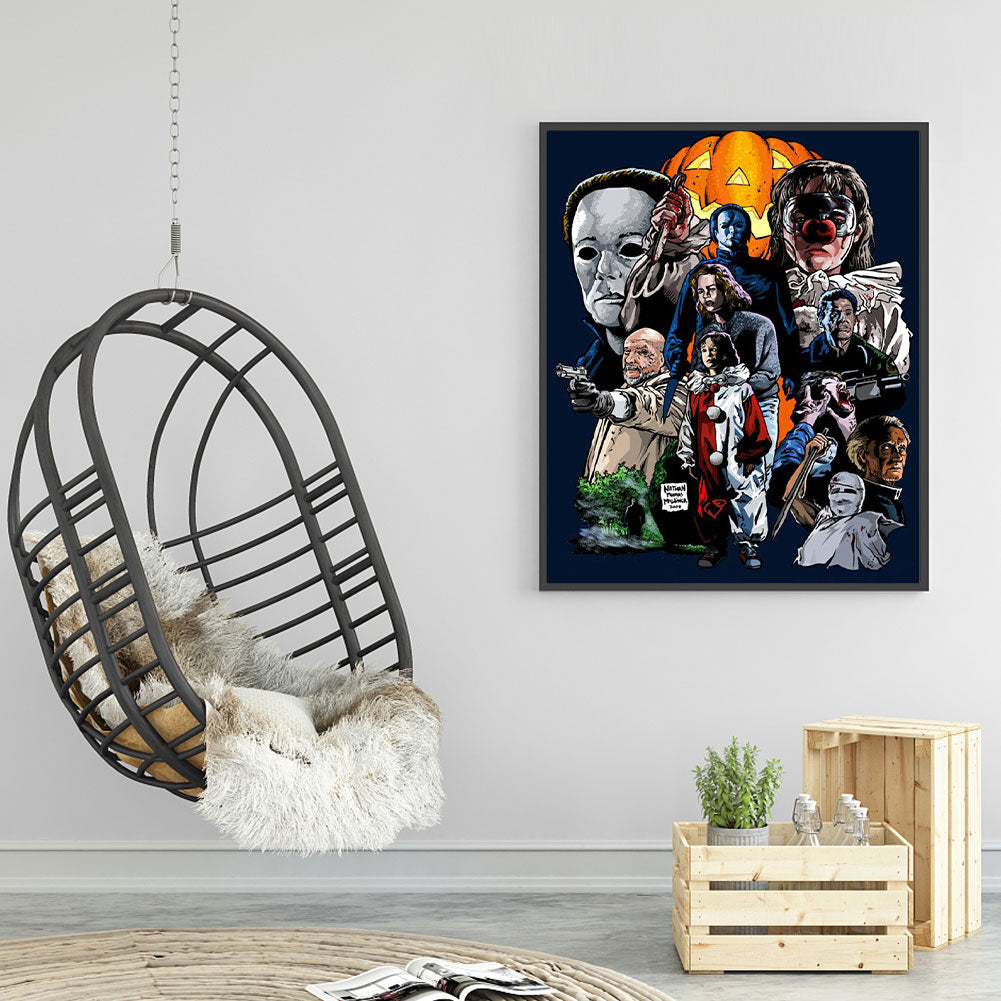 Horror Movie Halloween - Michael Myers - Full Round Drill Diamond Painting 30*40CM
