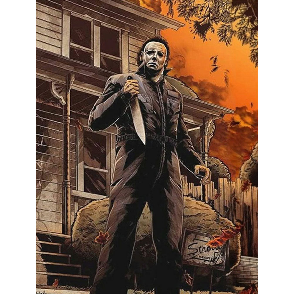 Horror Movie Halloween - Michael Myers - Full Round Drill Diamond Painting 30*40CM