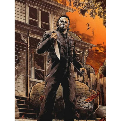 Horror Movie Halloween - Michael Myers - Full Round Drill Diamond Painting 30*40CM