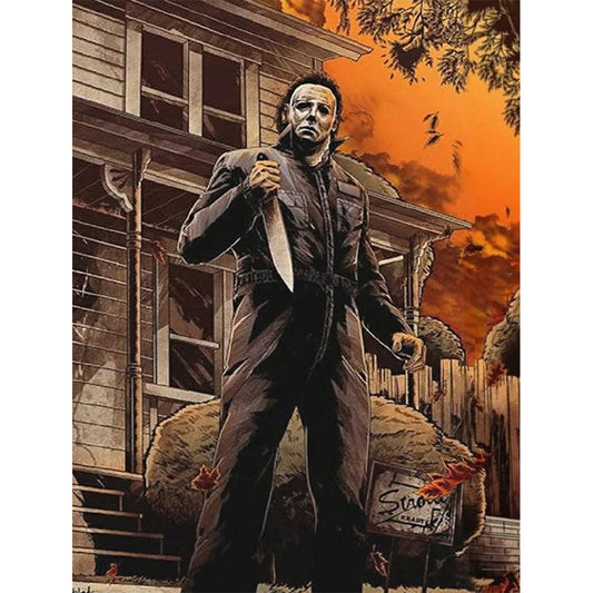 Horror Movie Halloween - Michael Myers - Full Round Drill Diamond Painting 30*40CM