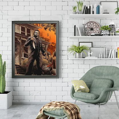 Horror Movie Halloween - Michael Myers - Full Round Drill Diamond Painting 30*40CM