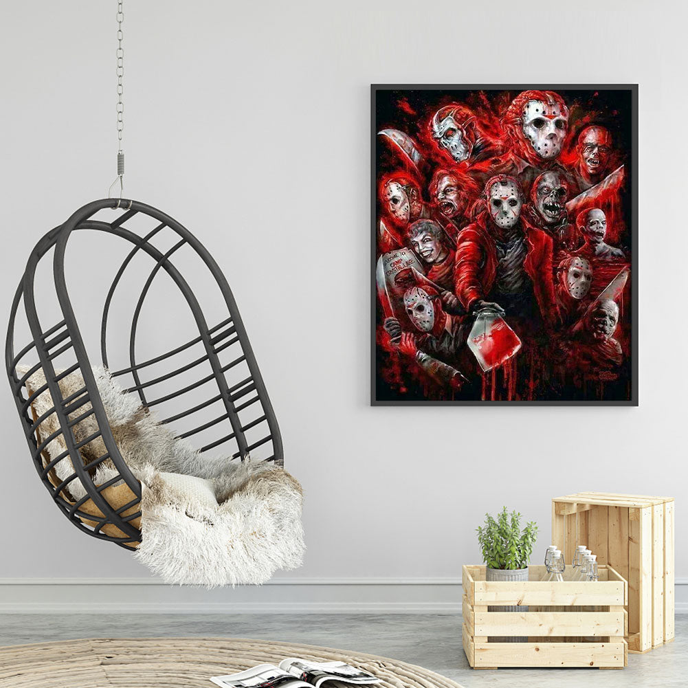 Horror Movie Halloween - Michael Myers - Full Round Drill Diamond Painting 30*40CM