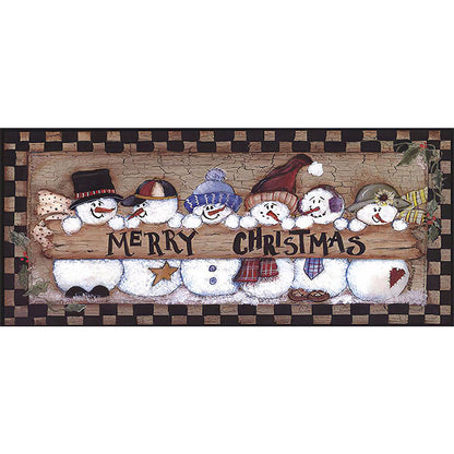 Christmas Snowman - Full Round Drill Diamond Painting 80*35CM