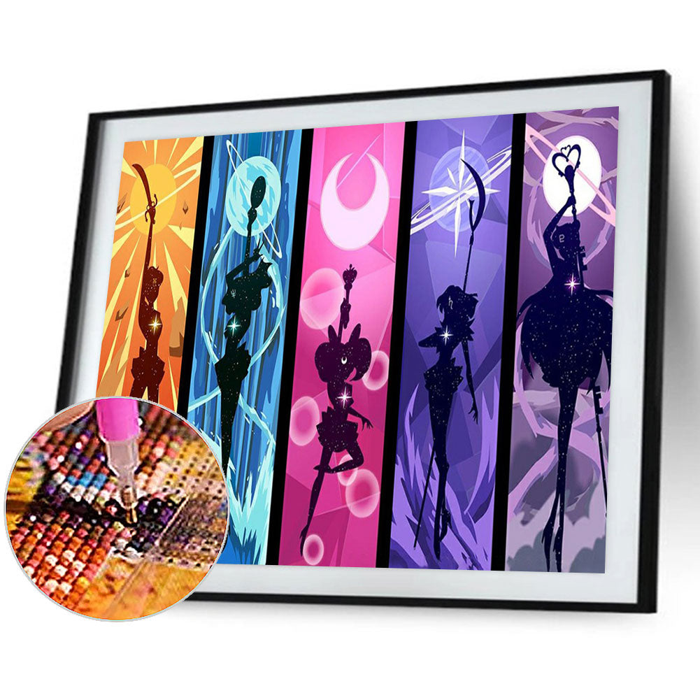 Sailor Moon - Full Round Drill Diamond Painting 40*30CM