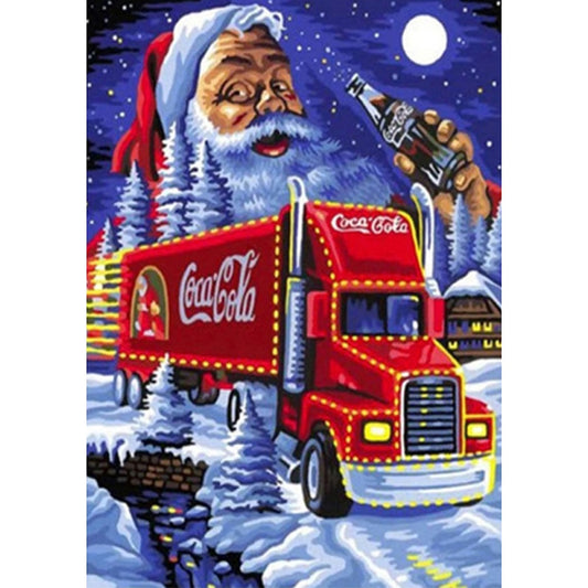 Santa Train - Full Round Drill Diamond Painting 50*60CM