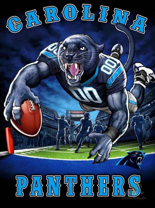 Carolina Panthers - Full Round Drill Diamond Painting 30*40CM