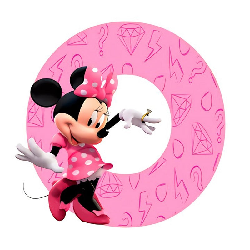 Mickey Mouse Letter O - Full Round Drill Diamond Painting 30*30CM