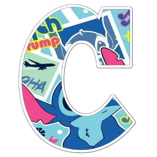 Stitch Letter C - Full Round Drill Diamond Painting 30*30CM